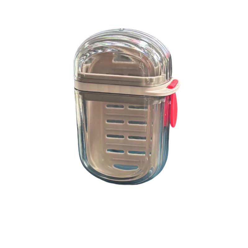 2025 Роскошная дорожная мыльница - Герметичная, дренажная мыльница с крышкой для деловых поездок