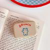 Cute Contact Lens Case Portable Portable Double Box with Tools Bear Print Lens Holder Easy to Carry Spill-proof Lens Storage for Daily Use Travel
