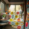 Animal Faces Blanket Personalized Name Soft Comfortable Stylish Blanket Car Blanket Perfect For Travel Camping Outdoor Home Suitable For All Seasons