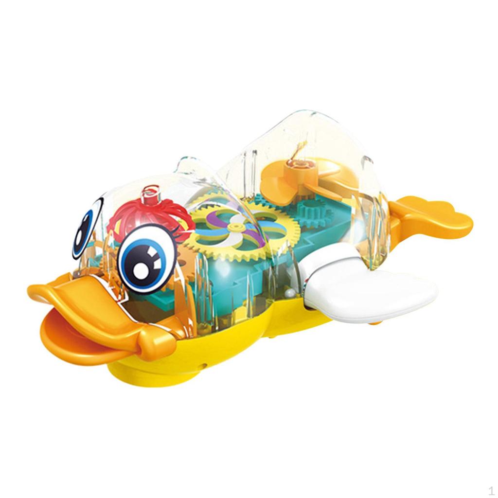 Электрическая качающаяся утка на батарейках с вращающимся механизмом, обучающие игрушки для ходьбы, сувениры для вечеринки