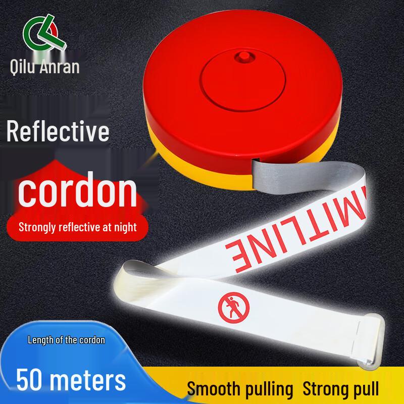 Qiluanran Reflective Warning Barrier Tape 50m