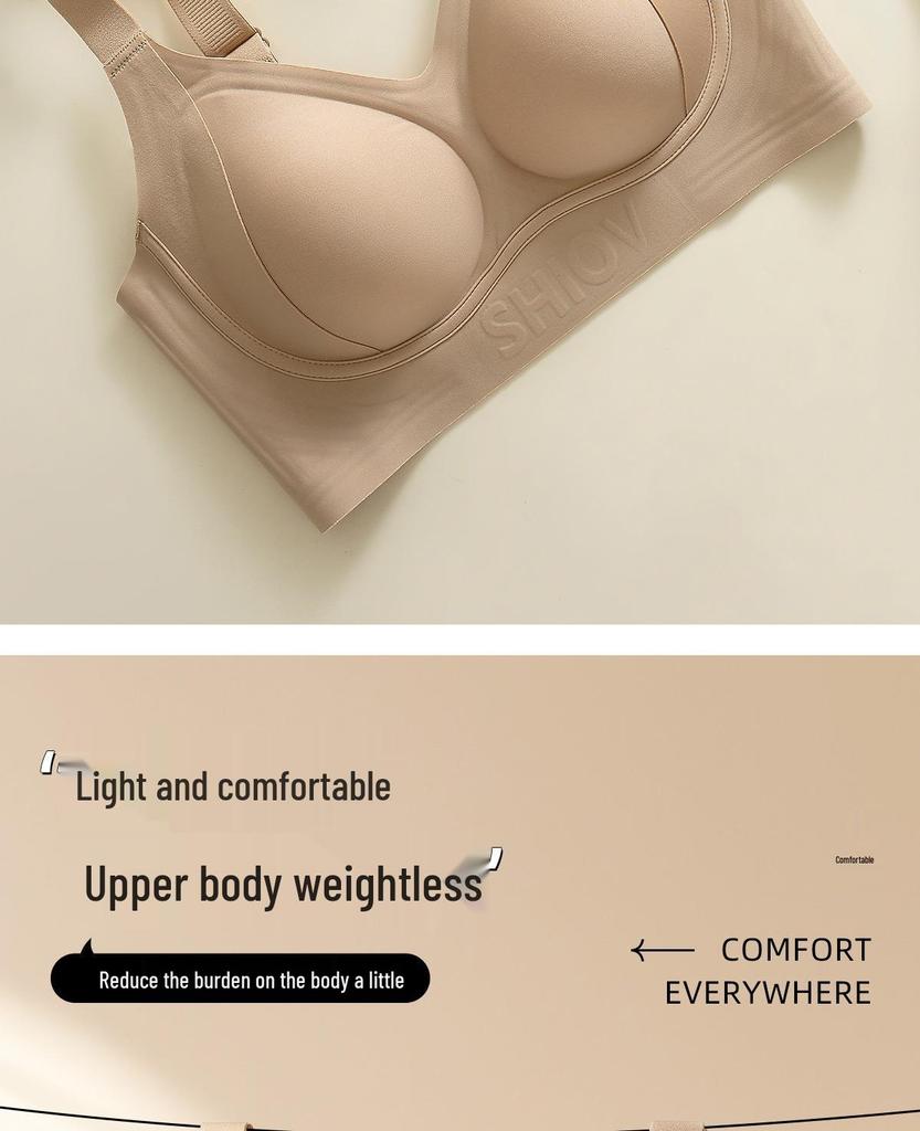 Бесшовный бюстгальтер-минимайзер большого размера с мягкой поддержкой для большой груди (Без косточек)