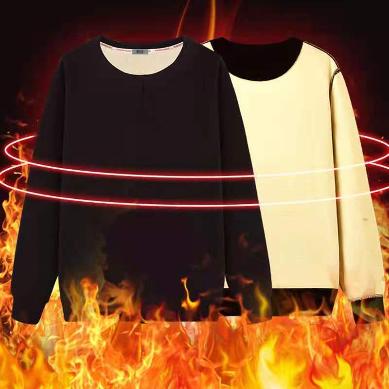 Мужская повседневная свободная плюшевая толстовка для подростков, пуловер с длинным рукавом, плотная футболка