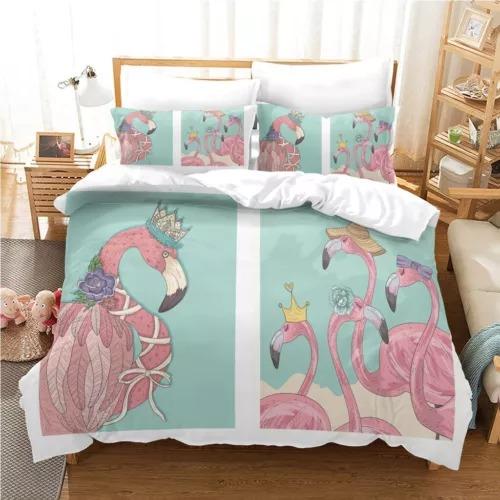 Comforter Flamingo Bed Decoration First Choice Gift Suitable For Children Boys Girls And Adults Comfortable Breathable