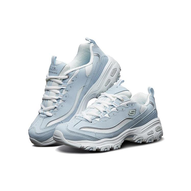 (WMNS) Кроссовки Skechers D Lites низкие беговые GS СинийБелый 'Синий Белый' Женские 11930-LBLW