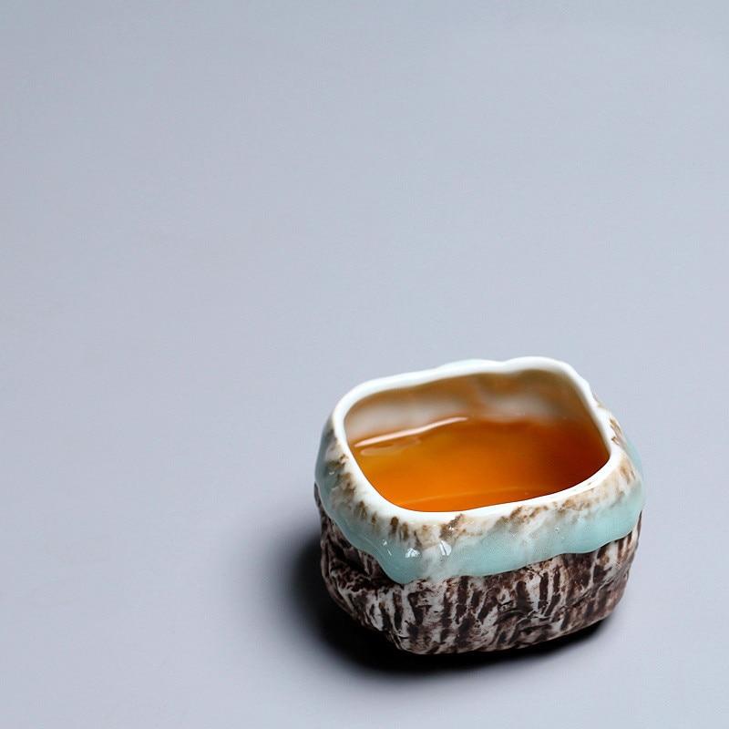 Японская чайная чашка с имитацией камня селадона, керамическая маленькая чаша для чая кунг-фу