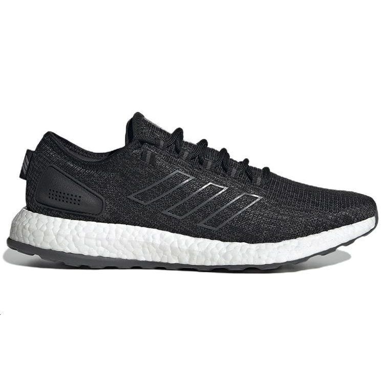 Adidas Кроссовки унисекс PureBoost Black White Core-Black Dgh-Solid-Grey Grey-Four HP2622
