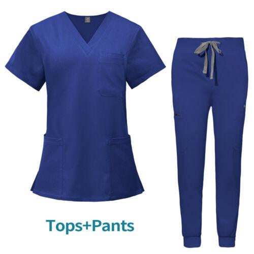 Multicolor Unisex Short Sleeved Pharmacy Nurse Uniform Hospital Doctor Workwear Oral Dental Surgery Uniforms Medical Scrubs Sets