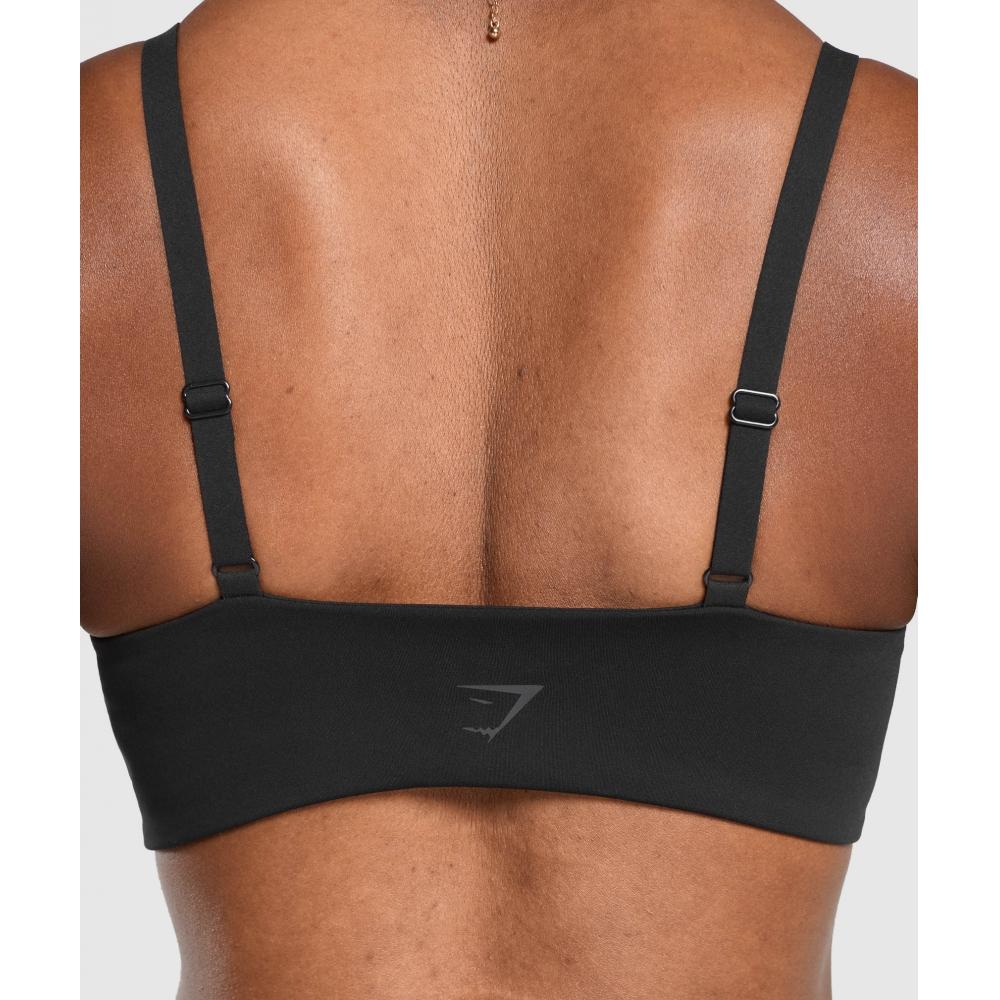 Gymshark Бюстгальтер-бралетт Twist Front Black B2b5w Bb2j