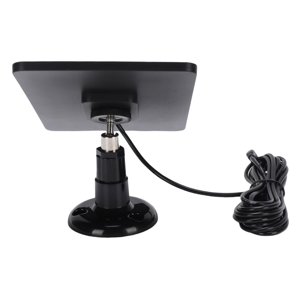 Security Camera Solar Panel Energy Saving High Effciency 4W Solar Panel Charger with Bracket for Outdoor Black