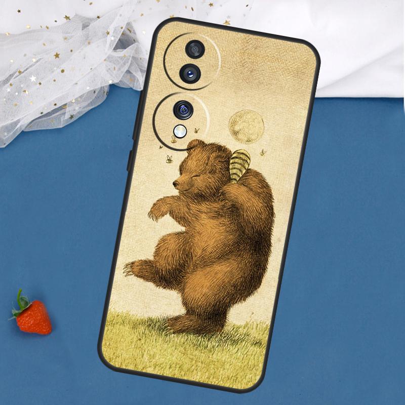 Милый Мультяшный Медведь Чехол Для Honor Magic 8 7 5 6 Pro 200 400 50 70 90 Lite Win RT X8c X8b X9a X9b X9c X9d Обложка