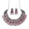 Fashion Latest Stylish Traditional Oxidised Silver Necklace Jewellery Set for Women