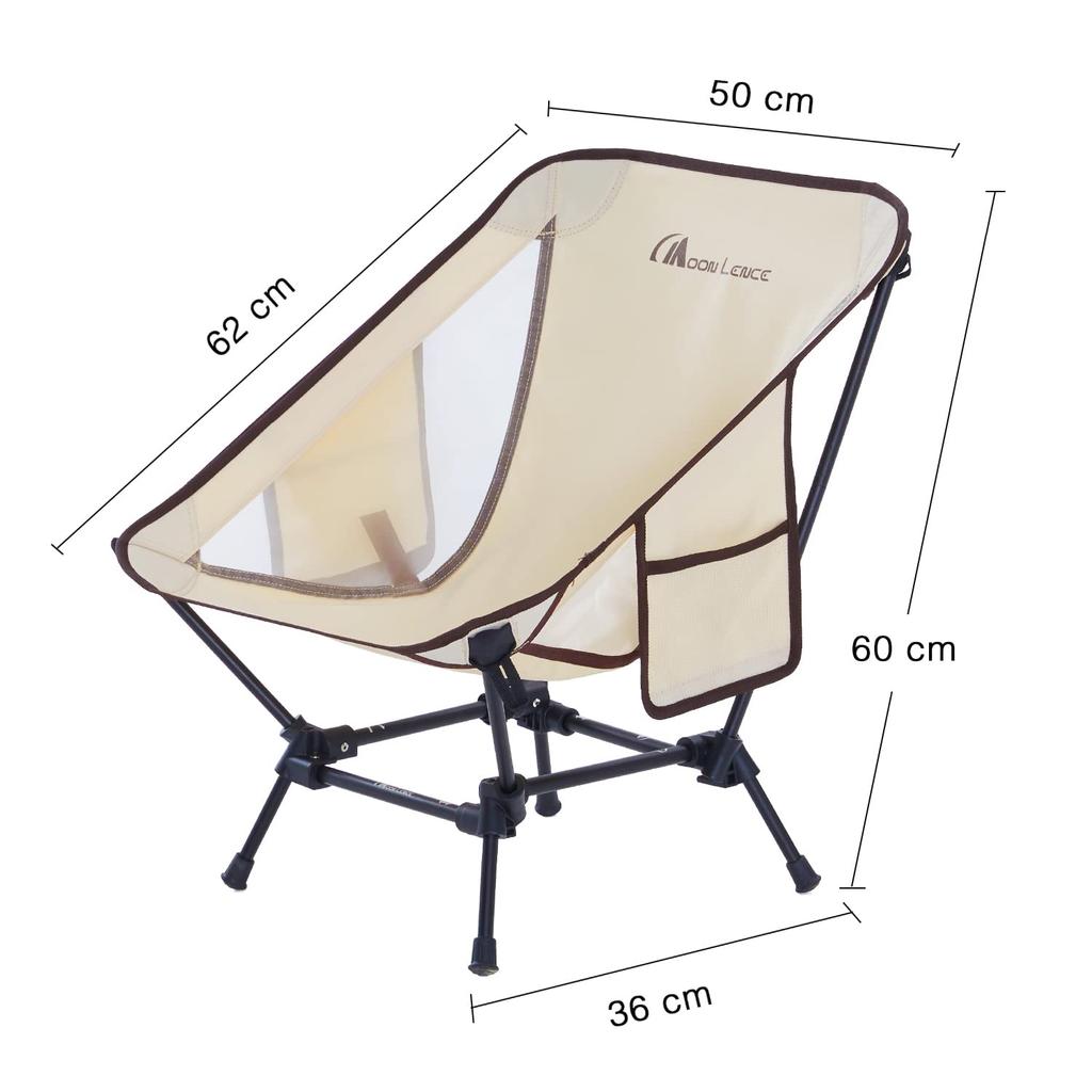 MOON LENCE Outdoor Low More Camping Ground Perfect for and 150kg Weight White Chair, Chair, 2-Way, Stable, Chair, Chair, Lightweight, Foldable,