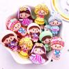 Hand Painted Colorful Resin Glitter Kawaii Princess Girl Boy Flatback Cartoon Figurines Scrapbook 10pcs DIY Bow Decor Craft