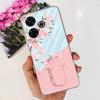 For Xiaomi Redmi 13 Case Fashion Flowers Letters Transparent Silicone Soft Bumper Cover For Redmi 13 4G Redmi13 2024 Phone Cases