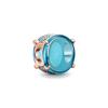 925 Silver Blue Pink Zircon Pendant for DIY Bracelet Necklace Fashion Jewelry Gift Beautiful Trinkets