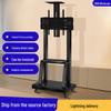 Mobile TV Floor Stand with Adjustable Mount and Shelf