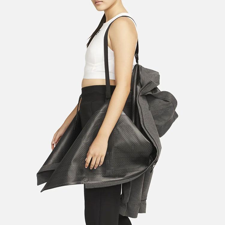 Nike Однотонное пальто средней длины на молнии с подчеркивающей талию, женские пальто серого цвета DM6167-032