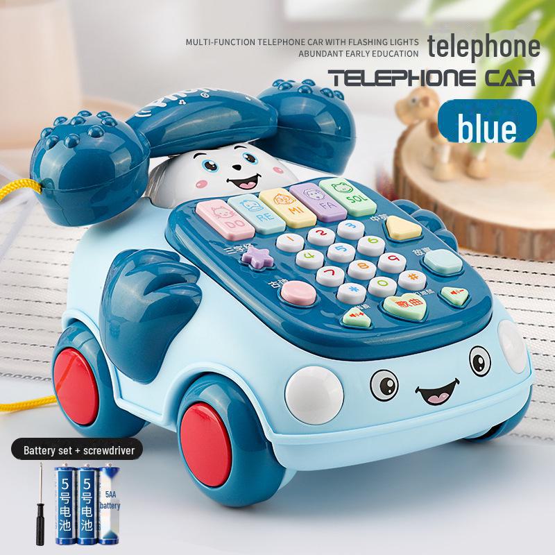Ретро развивающая музыкальная игрушка-телефон для детей от 0 до 3 лет