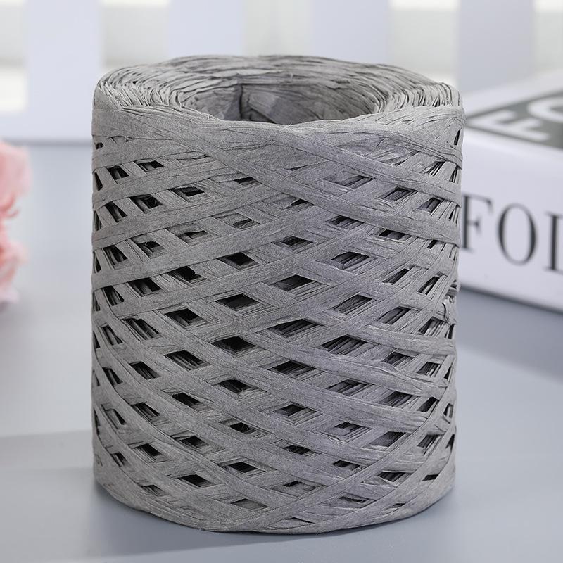 1шт DIY ручной вязки соломенная бумага пляжная сумка из натуральной рафии вязание крючком соломенная пряжа