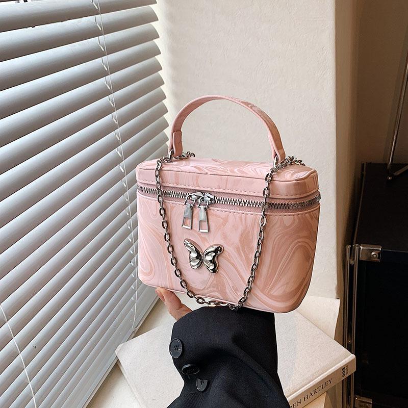 Niche Design Hand-carrying Box Bag Summer New Style Women's Bag Simple and Beautiful Bucket Bag Personalized Shoulder Bag