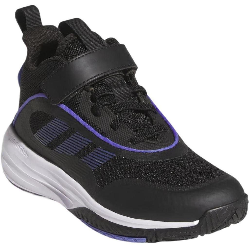 adidas ВЛАДЕЙ ИГРОЙ 3 Мягкие и удобные Нескользящие Износостойкие Средней высоты Детские Баскетбольные Кроссовки Черные JI0393