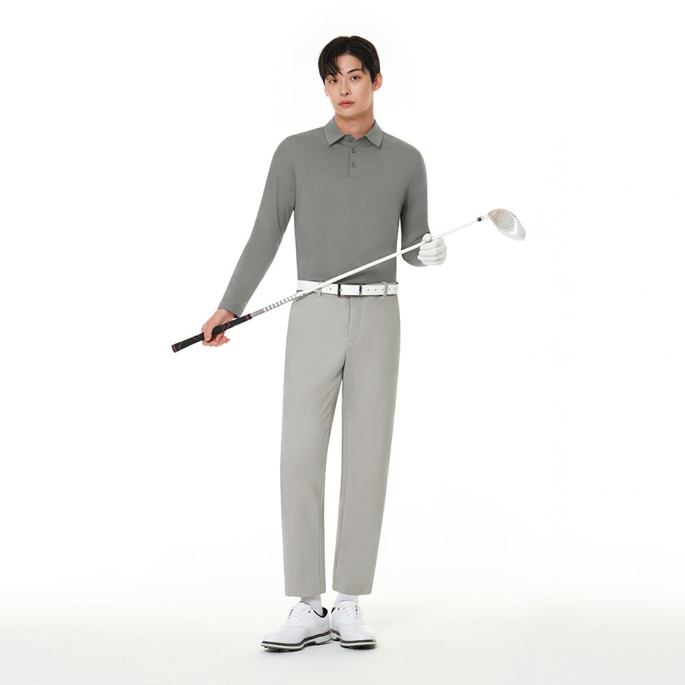 ANDAR New Airy Fit Men'S Lightly Brushed Polo Long Sleeve (Type A)
