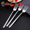 1pcs Fork Fruit Salad Fork Adult Steak Fork Western Tableware Korean Fork Household Dessert