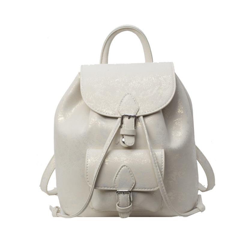 Простой рюкзак через плечо, женский новый текстурный модный рюкзак для通勤, портативный рюкзак, тренд