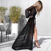 Summer Women Sexy Chiffon See-through Bikini Long Cover Up Swimsuit Swimwear Beach Dress Bathing Suit