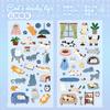 2sheets Kawaii Cat Daily Cartoon Die Cutting Stickers DIY Diary Phone Case Scrapbook Aesthetics Stationery Stickers