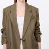 [She S miSS] Льняной пиджак на одной пуговице Swwjkp21010 Кб