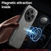 KEYSION Luxury Retro PU Leather Case for VIVO X100 Pro 5G Soft Silicone+PC Shockproof Phone Back Cover for VIVO X80 Lite