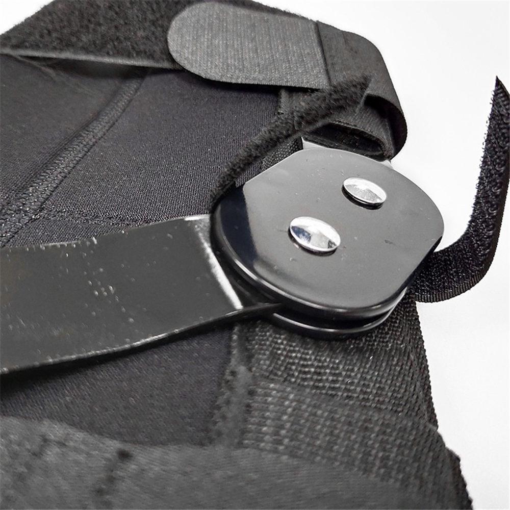 Неопреновый наколенник с двойными металлическими стабилизаторами и регулируемыми ремнями для поддержки ПКС, БКС и мениска