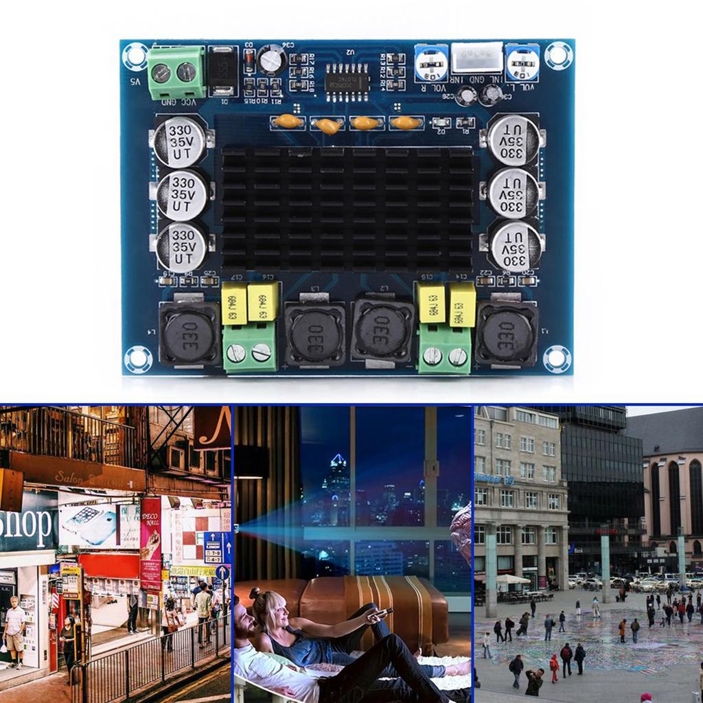DC1226V Высокомощный 120 Вт + 120 Вт Двухканальный стерео цифровой аудио усилитель мощности