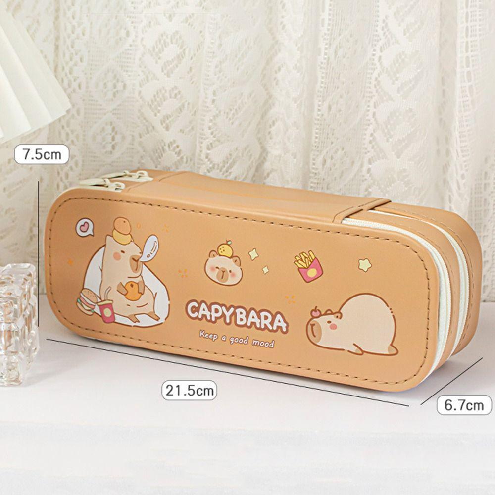 Waterproof Pencil Case Capibara Pen Holder New Pencil Bag Primary School Student