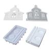 Love House Candlesticks Resins Moulds DIY House Candle Holder Silicone Molds Castings Moulds for Table Home Decorations