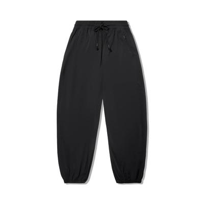 Li Ning X Jackie Chan Коллаборация Серия Кунг-фу Однотонные С средней посадкой На кулиске Дышащие Универсальные Трикотажные спортивные брюки с манжетами AKXV175-1