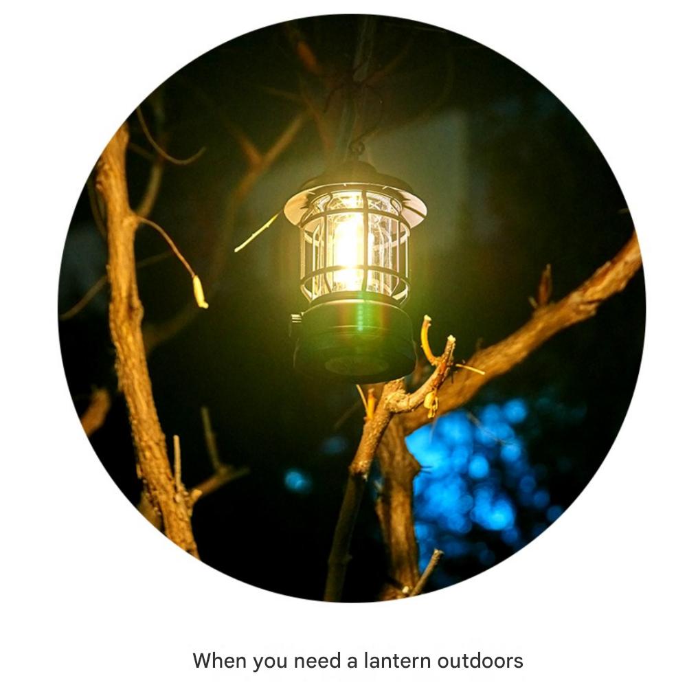 Hanging Rechargeable LED Camping Lantern, (Black)