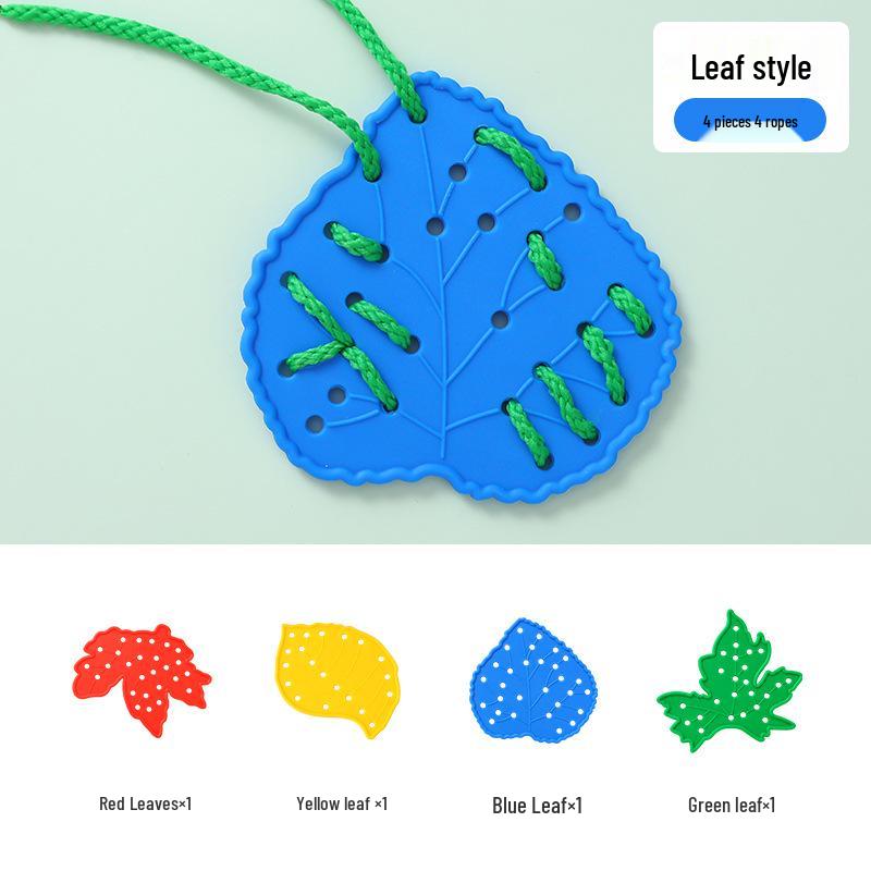 Детские бусины для шнуровки в виде животных, развивающая игрушка для мелкой моторики