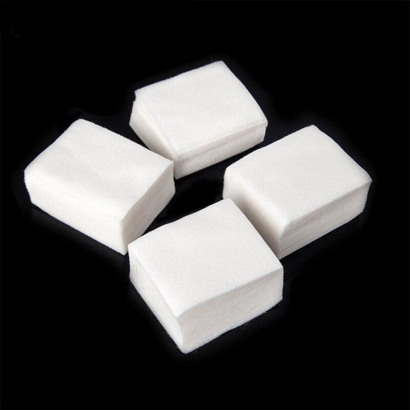 400 шт., хлопковые безворсовые салфетки для ногтей, подушечки для снятия гель-лака, очиститель для ногтей, бумажный инструмент для маникюра