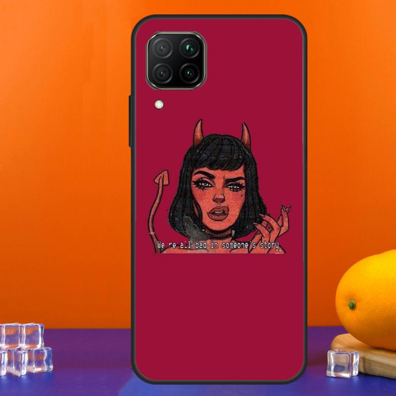 Милая плохая девушка-дьявол для Huawei Nova 9 10 SE 5T 12i 12s 11i Y91 Y90 Y60 Y70 Y72 Y61 P60 Pro P20 P40 P30 Lite Чехол