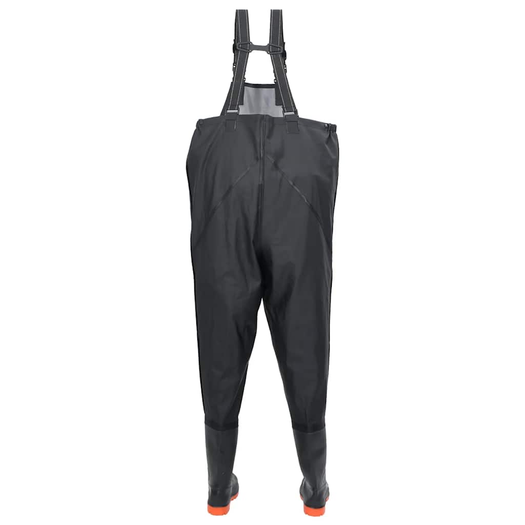 Wading Pants with Boots Black Size 38