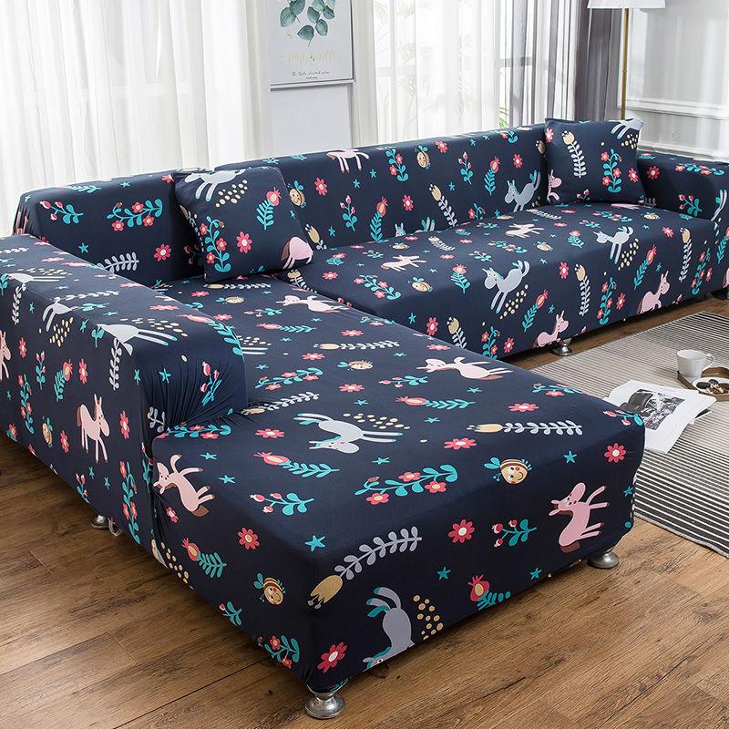 Эластичный чехол для дивана с цветочным принтом, эластичные чехлы для защиты мебели, чехлы для диванов, чехлы для диванов на 1/2/3/4 места для гостиной