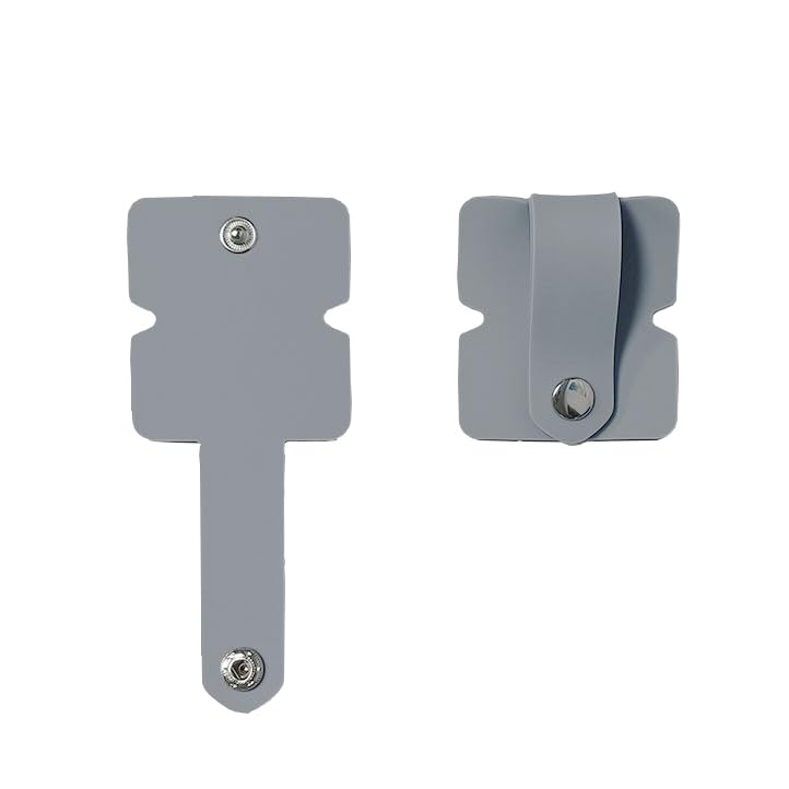 NASSIA Silicone Earphone Cord Holders Gray 2-Piece Set