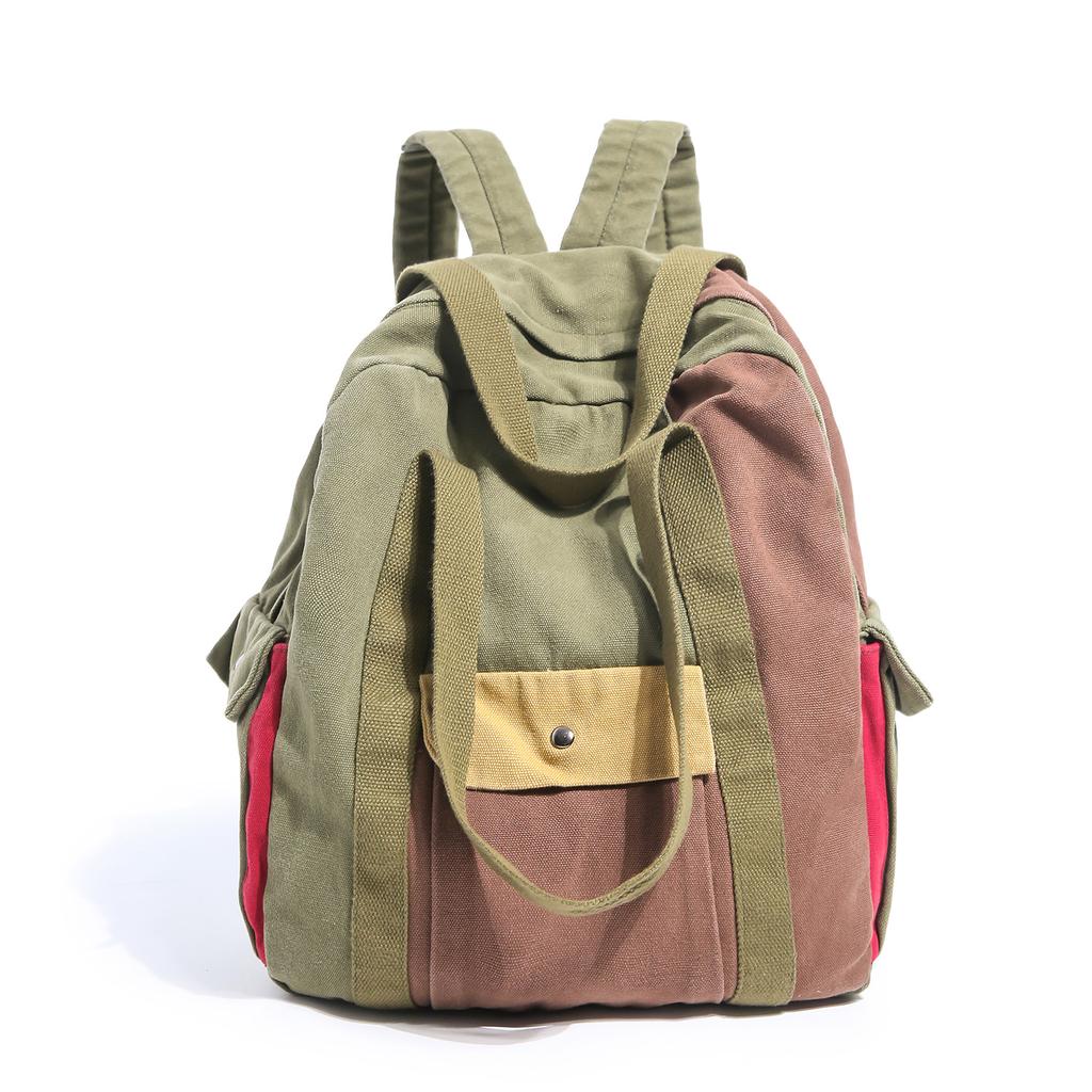 Школьная сумка washed canvas школьная сумка мужская и женская студенты колледжа ученики средней школы рюкзак большой емкости портативный для отдыха коротких поездок