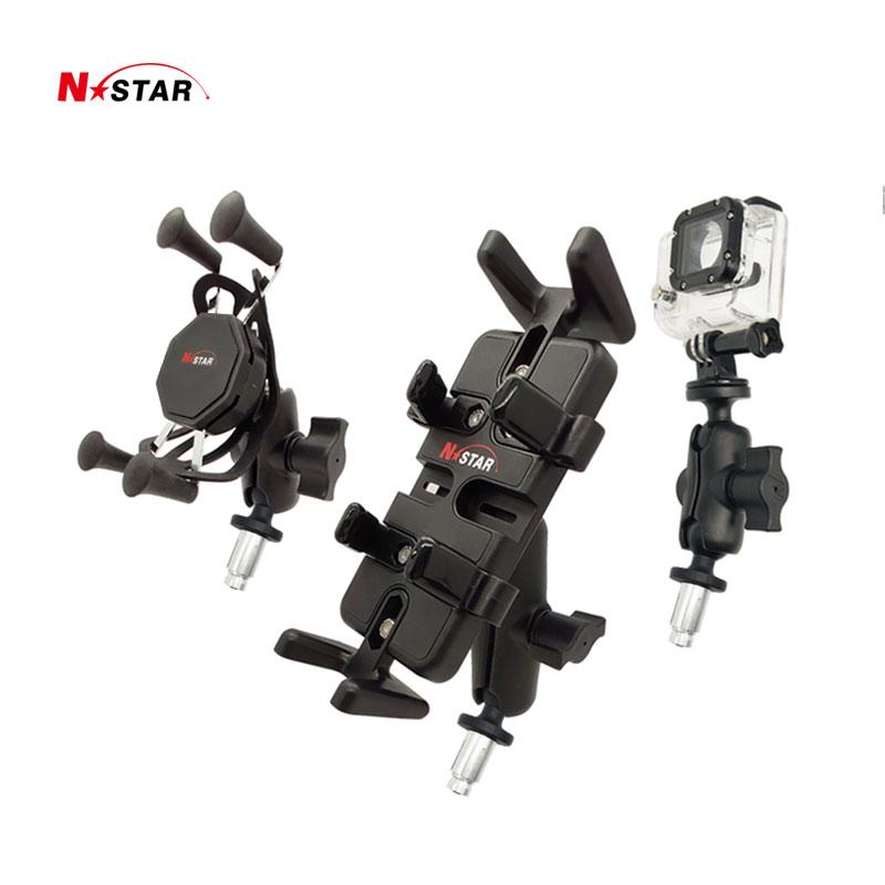 Bike Bicycle Car Motorcycle GPS Mount Aluminum Rail Handlebar Cell Phone Mount Mountain Bike Motorcycle Phone Mount