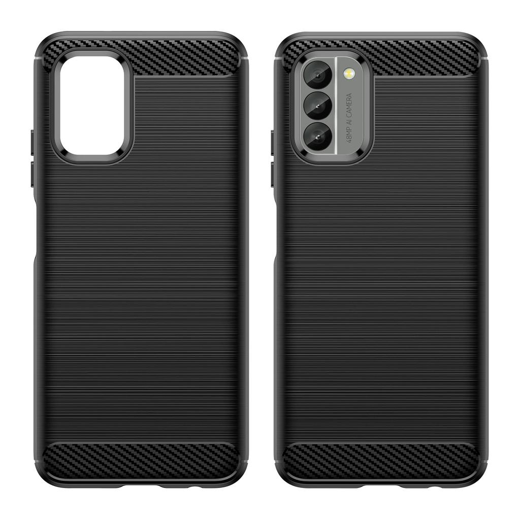 Nokia G400 Flexible Carbon Silicone Case - Black | Phone Accessories by Hurtel