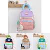 Backpack Blocked Color Kindergarten Backpack Casual Kids Lightweight Schoolbag