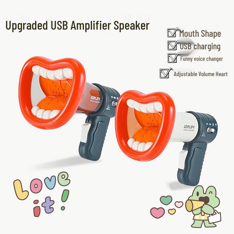 Детский USB Перезаряжаемый Игрушечный Мегафон с Изменением Голоса